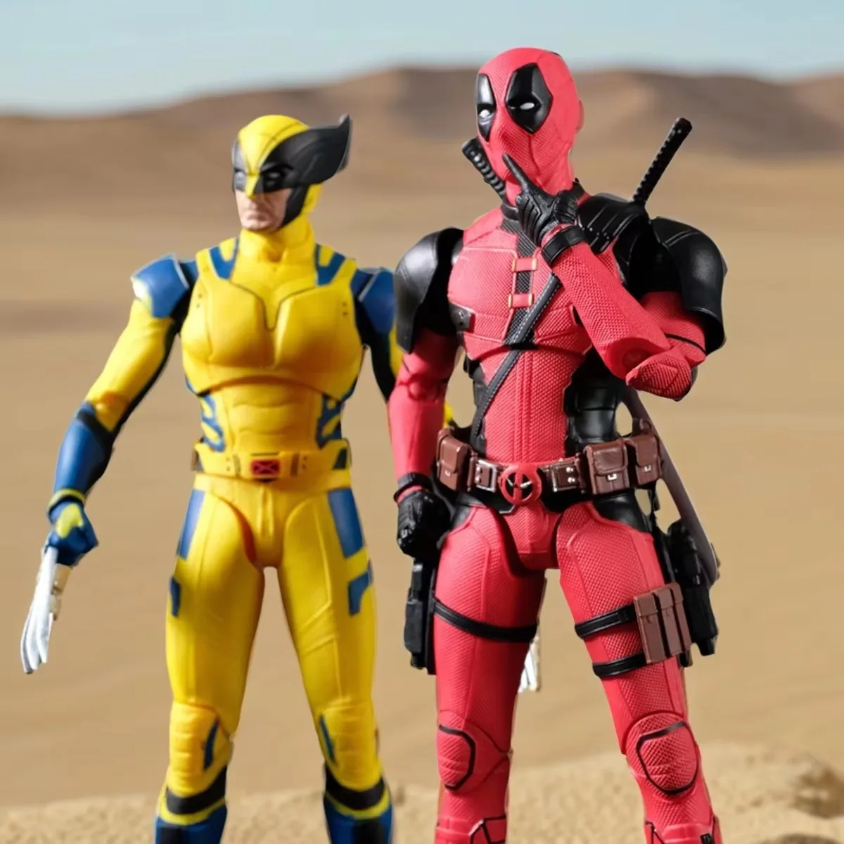 데드풀 X 울버린 남자 전설 시리즈 액션 피규어 웨이드 윈스턴 윌슨 피규어 공동 이동성 모델 컬렉션 장난감 Gifg