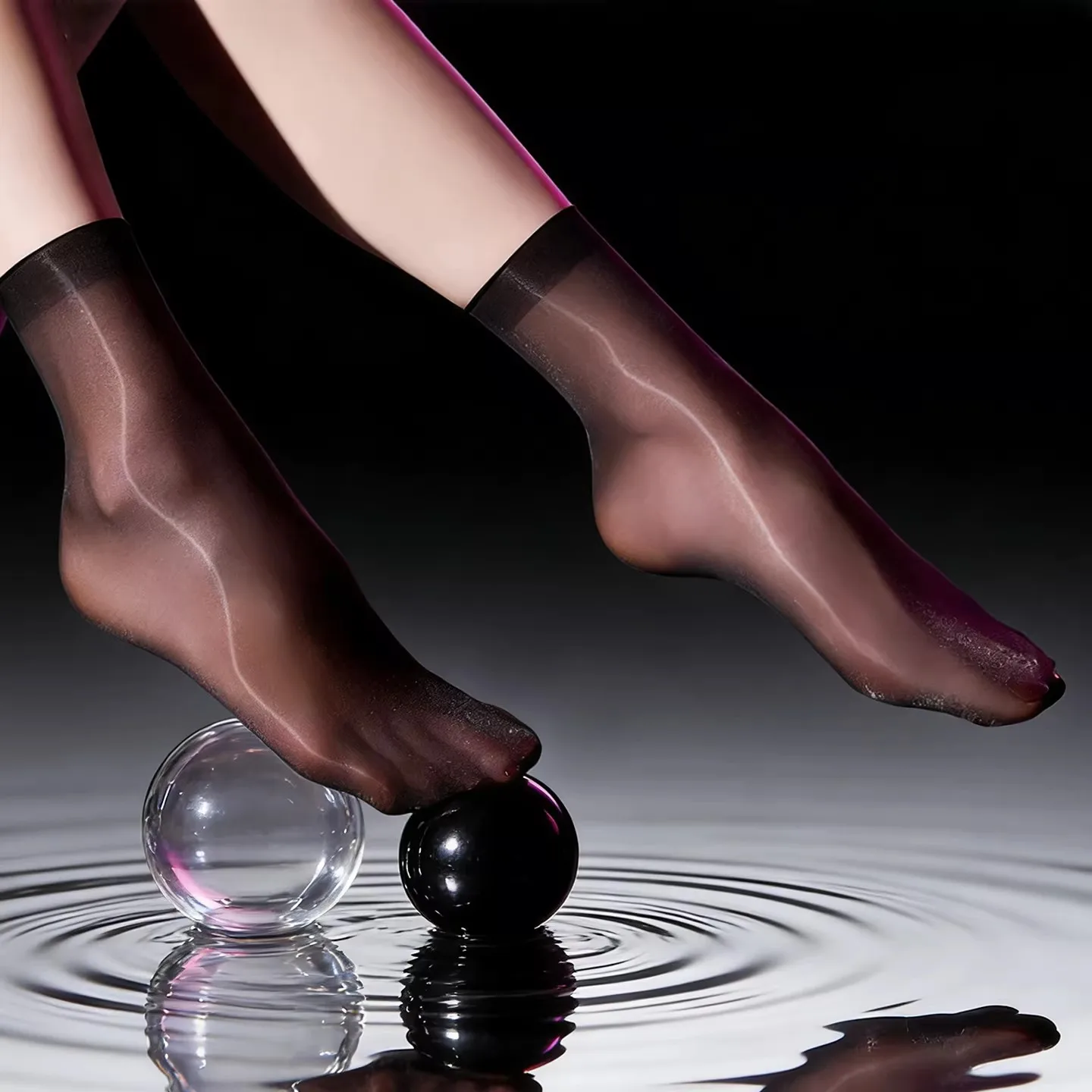 6 Pairs Skin Color 3D Ultra-thin Women Socks Oil Glossy Summer Breathable Daily Wear Elastic Short Invisible Socks Clubwear