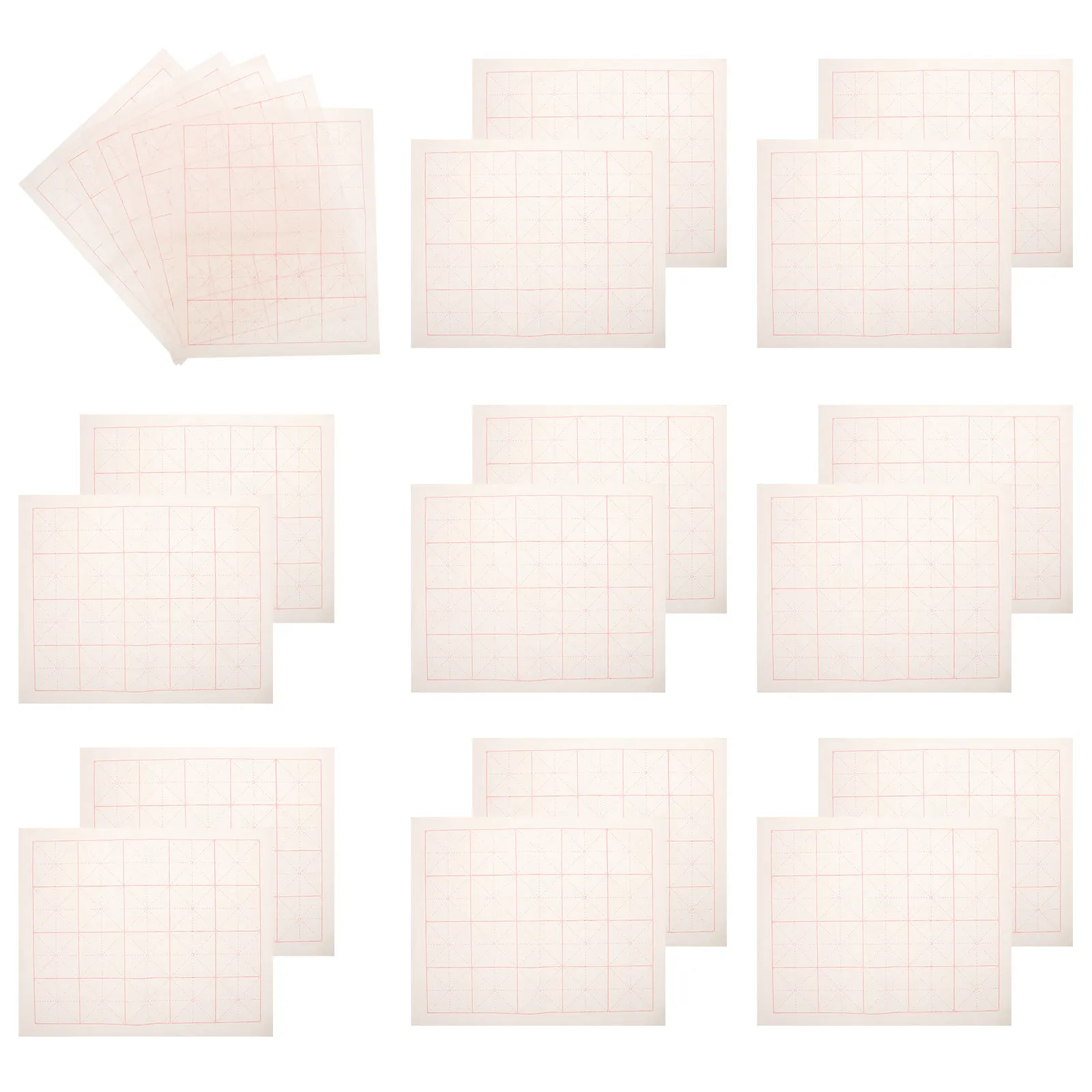 100 sheets Paper DIY Calligraphy Chinese Painting Xuan Practice Halloween Christmas New Year Chinese Art Paper Writing