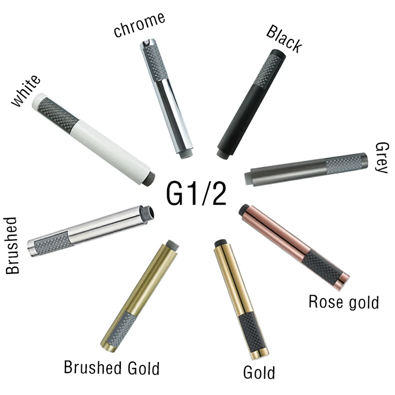 

Ручная насадка для душа под давлением, белый/хром/матовое/матовое золото/золото/розовое золото/гра, современные аксессуары для душа из нержавеющей стали