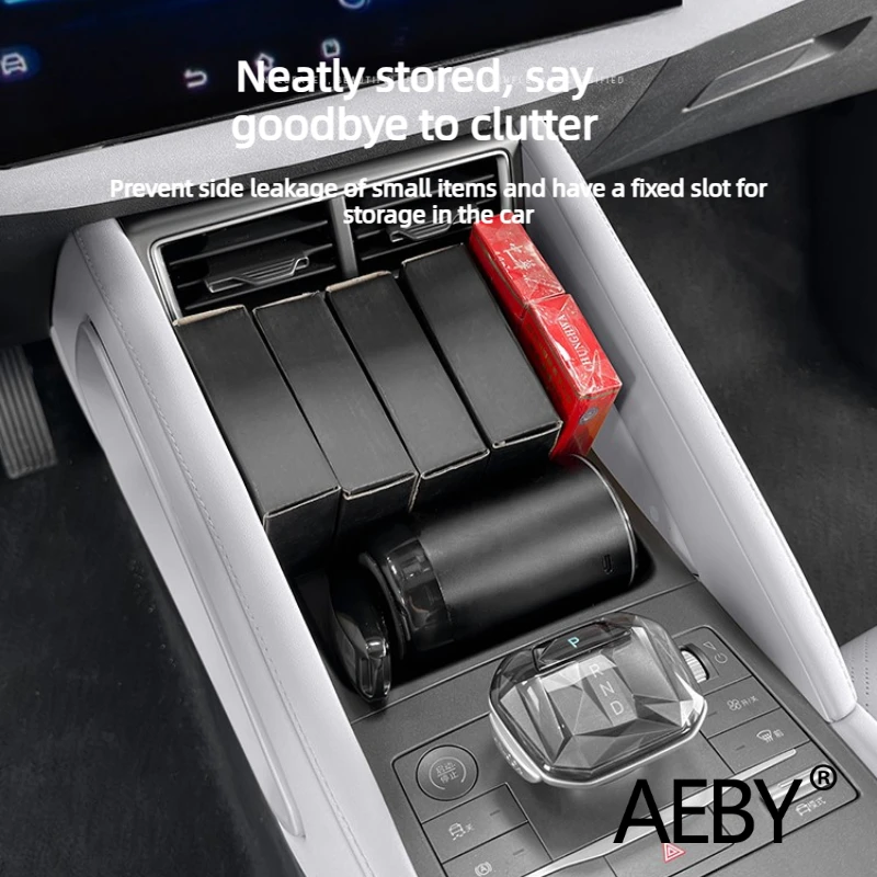 AEBY para BYD Atto 2 Smart Driving Edition 2024 cubiertas laterales de cargador inalámbrico, Protector antipolvo y antifugas para consola central