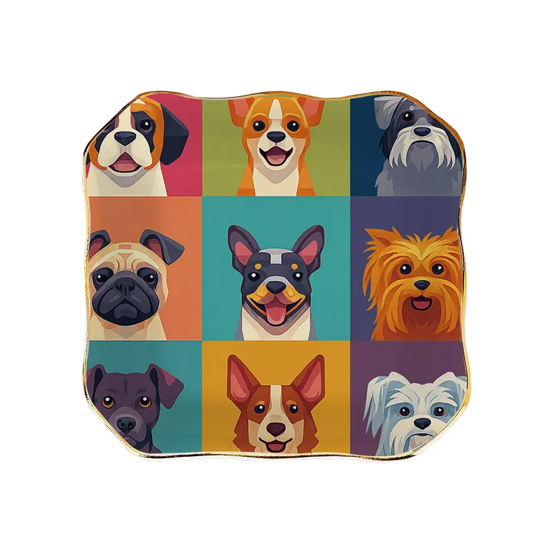 

1pc christmas gift for dog lover Patterns Wedding Ring Dish Bridesmaid Gift for Women