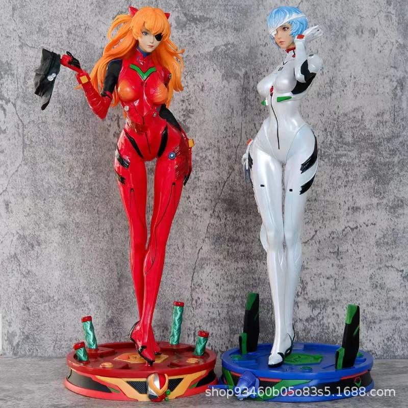 46cm soryu asuka langrey rei ayanami ver jaqueta de couro apertado figura pvc animes figura de ação brinquedo estátua figuras modelo crianças brinquedos 46cm soryu asuka langrey rei ayanami ver jaqueta de couro apertado figura pvc animes figura de ação brinquedo estátua figuras modelo crianças brinquedos