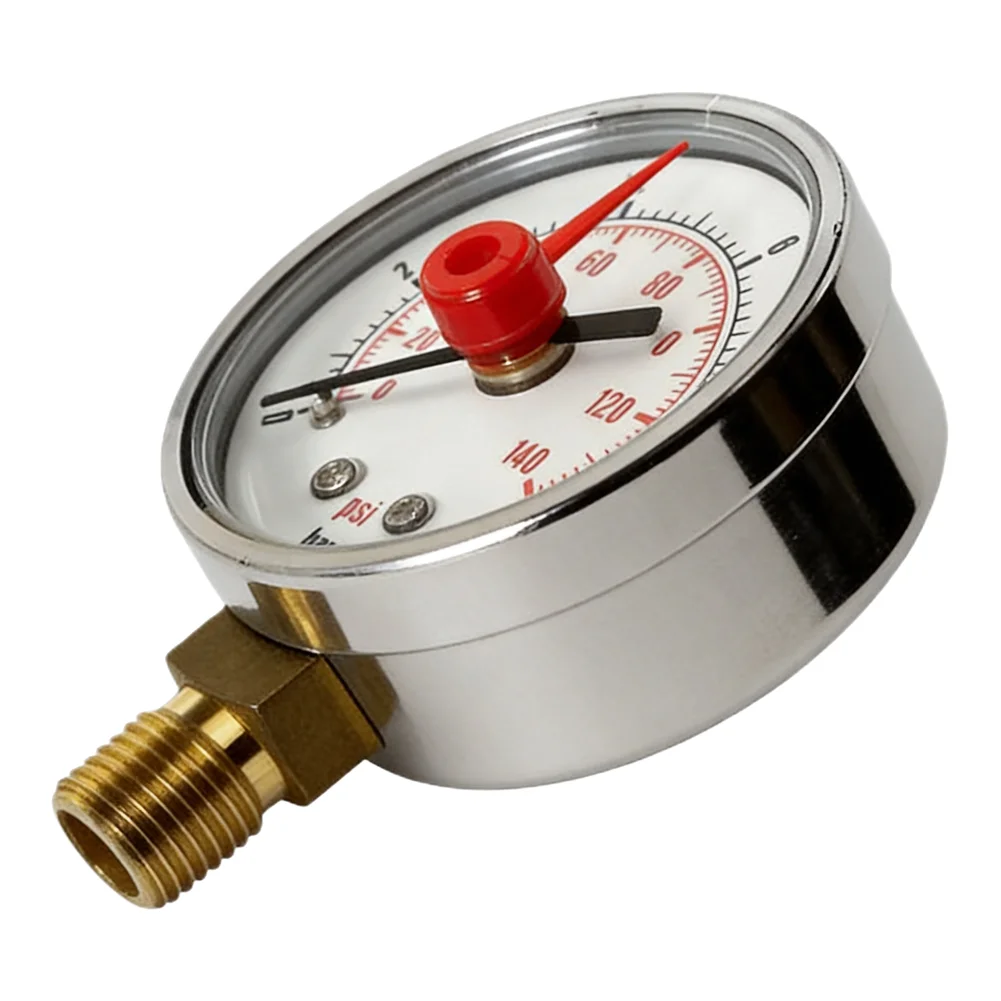 For Home Water Supply 10 Bar Pressure Gauge Reliable Pressure Gauge Hydraulic Plastic metal Case Accuracy Class 2.5