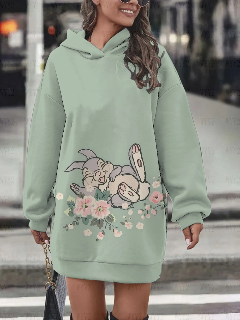 New Disney Dalmatians Hoodie Dress Sweater Fashion Disney Dress Sweatshirt Dress 3d Allover Printing Women\'s Hoodie