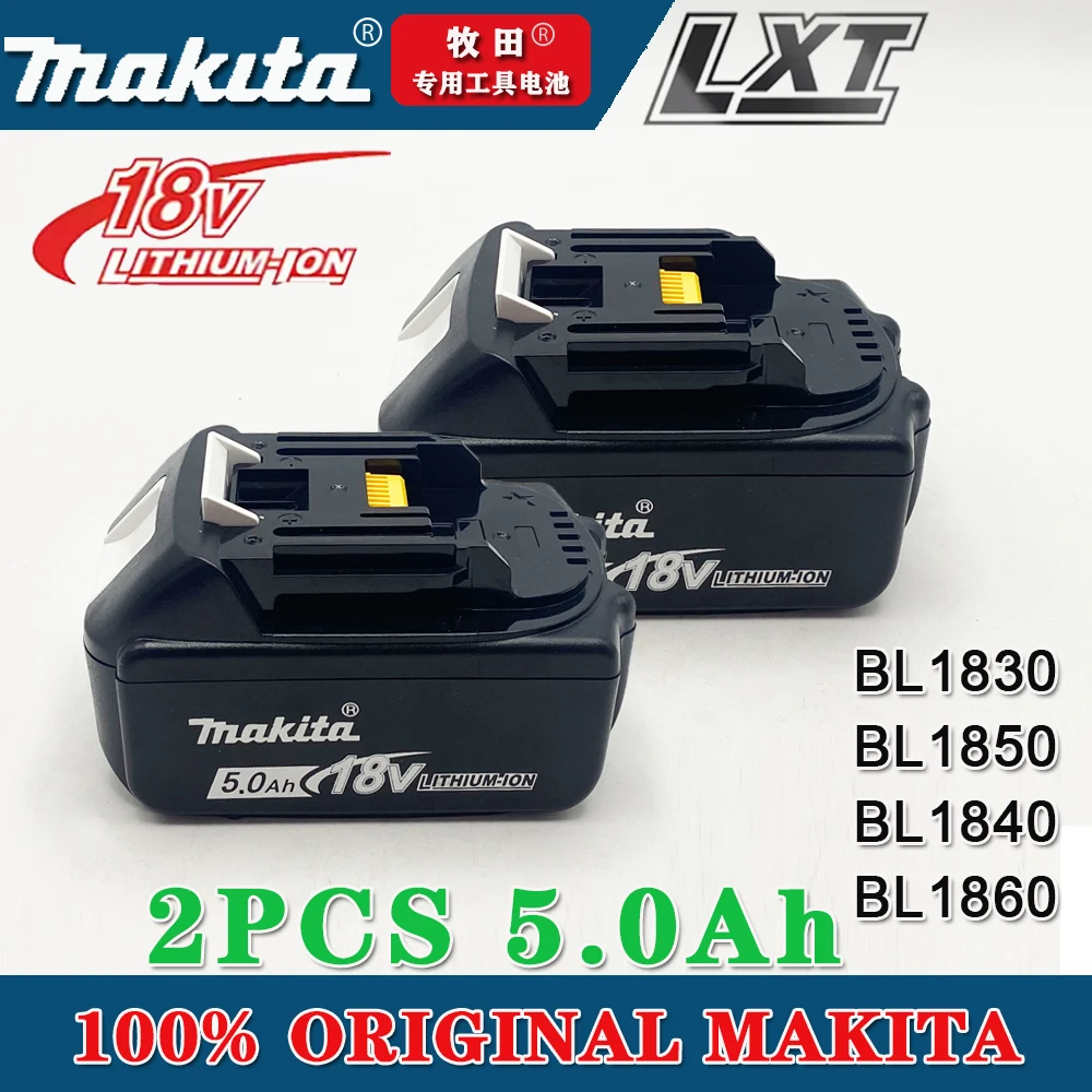 

Makita 18V Battery 5Ah BL1850B Lithium ion Genuine Makita 18V Battery BL1850 BL1860 BL1860B BL1840B