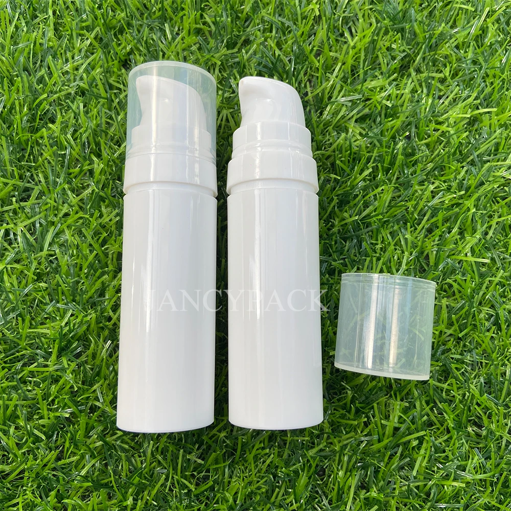 

White Liquid Foundation Travel Bottle 5ml 10ml 15ml Mini Cosmetic Foundation Sample Portable Refillable Bottles Wholesale