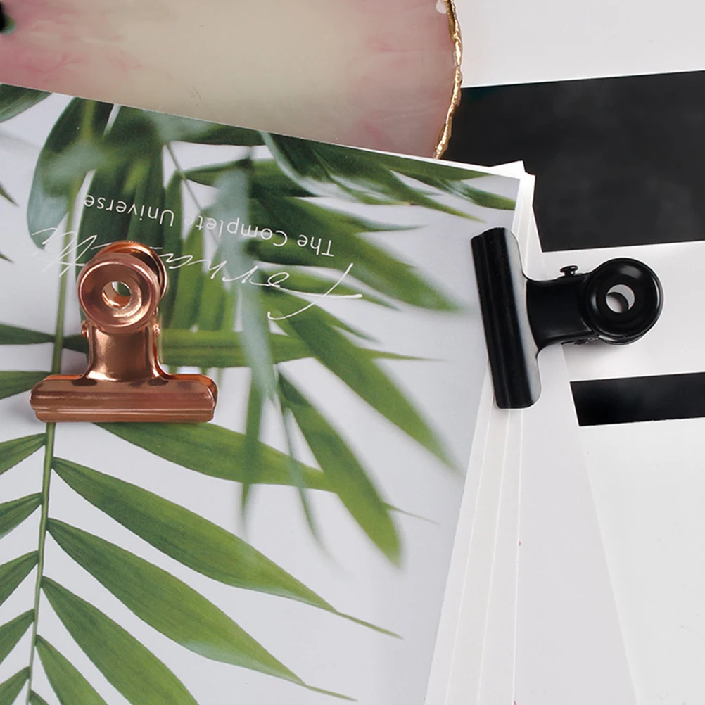 10 Pcs Shaping Clip Fixing Office Clips Note Stainless Grip Metal for Paper Nail