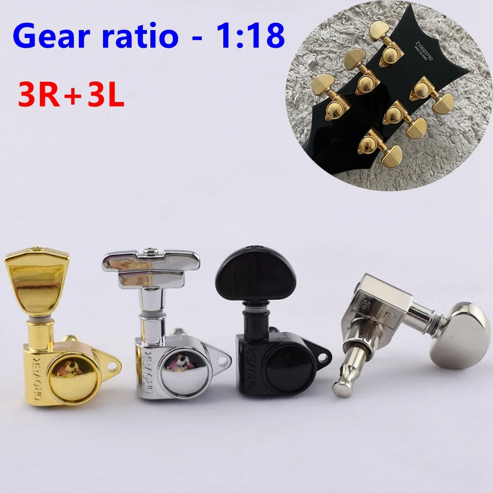 Original Genuine 3R+3L Guitar Machine Heads Tuners  1:18