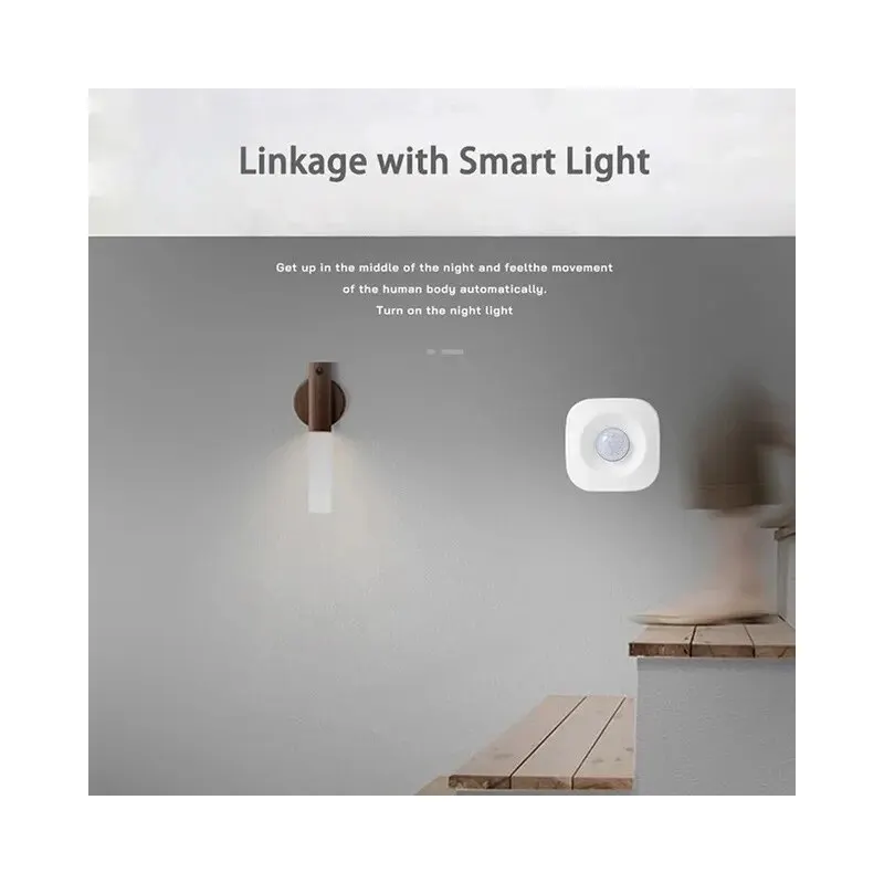 ONENUO Tuya Smart Zigbee PIR sensore di movimento rilevatore sensore a infrarossi alimentato a batteria o alimentato tramite USB per funzionare con