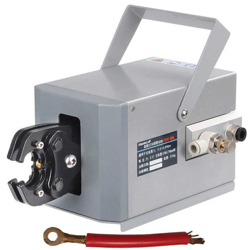 Pneumatic Crimping Tool Crimp Machine for All Kinds of Terminals Cold Crimping Terminal Copper Lugs Ring Crimp Terminal Wire