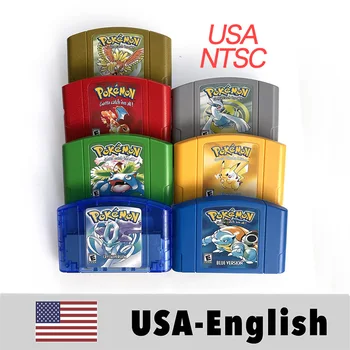 Pokemon 64 Bit Game Cartridge for N64 Consoles