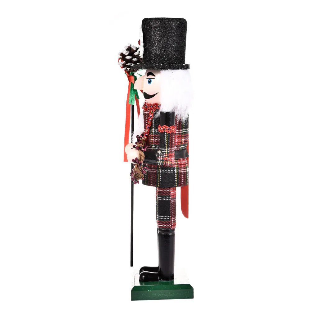 Hölzerne Nussknacker Weihnachten dekorative Nussknacker Figur Bar Ornament für Wohnkultur