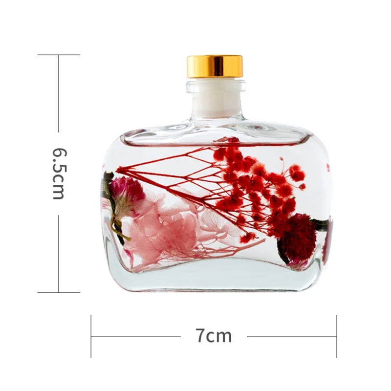 Y 100ml Reed Diffuser Sets Homestay Hotel Bathroom Dried Flower Rattan Aromatherapy Glass Diffuser Freshener Dorm Room Essential