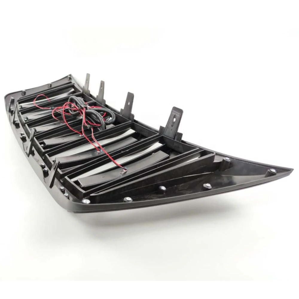 Front Racing Air Intake Grille With LED Light Grill Cover Fit For Nissan Terra 2018 2019 2020 Exterior Car Grills Accessories view 5