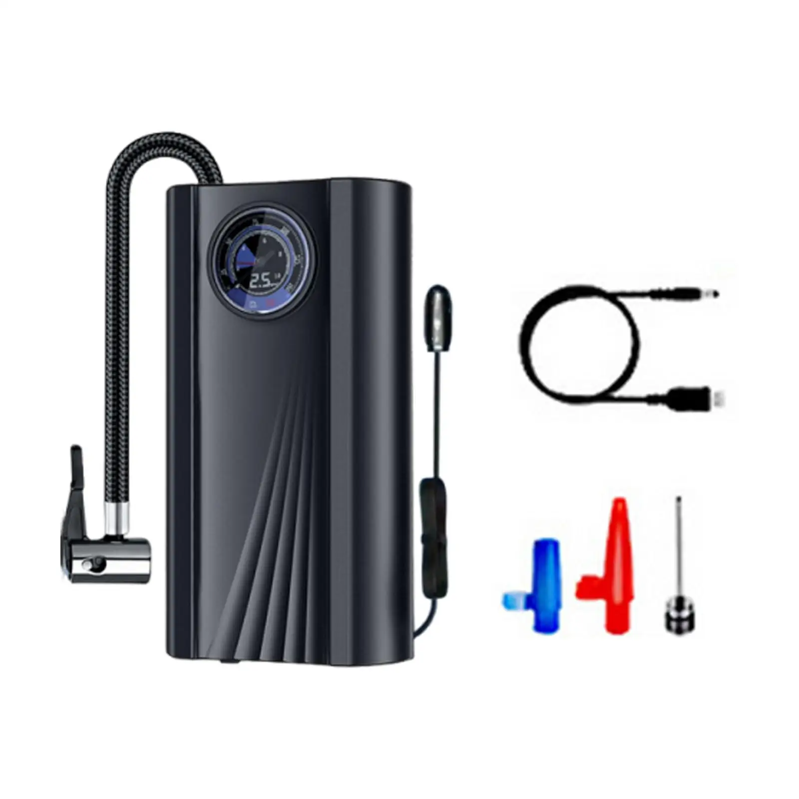 

Насос для накачивания шин 150PSI Портативный воздушный компрессор для велосипедного двигателя