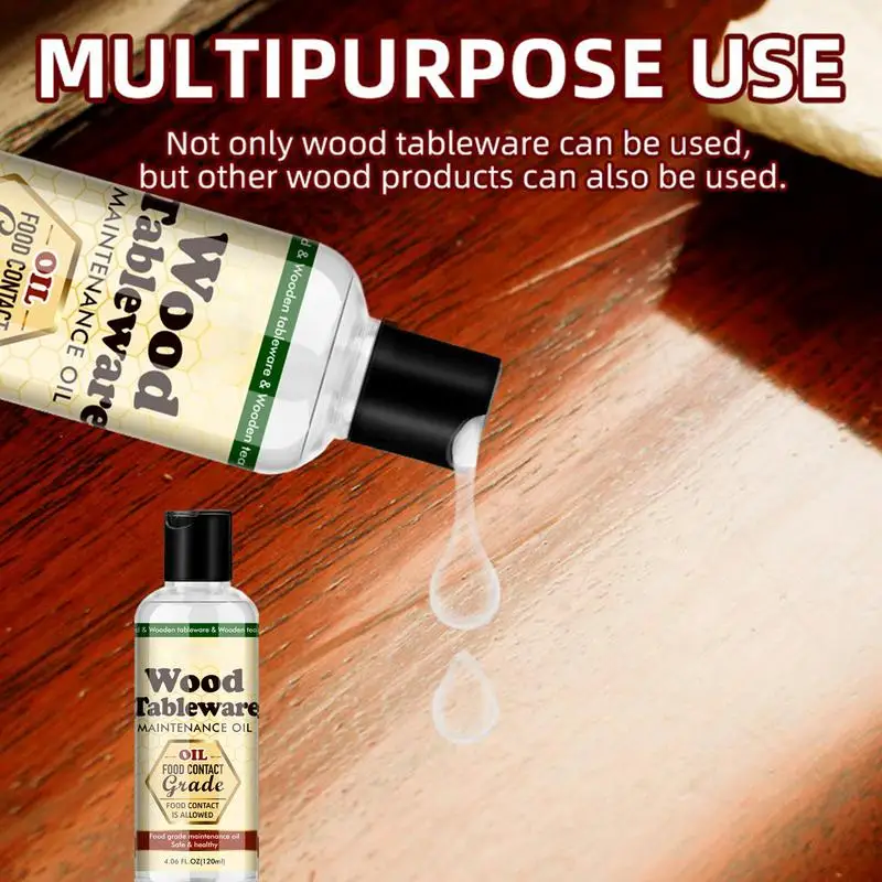 Oil For Wooden Cutting Board Wood Dinnerware Polish Oil Wood Maintenance Oil For Wooden Furniture Tableware Cutting Boards