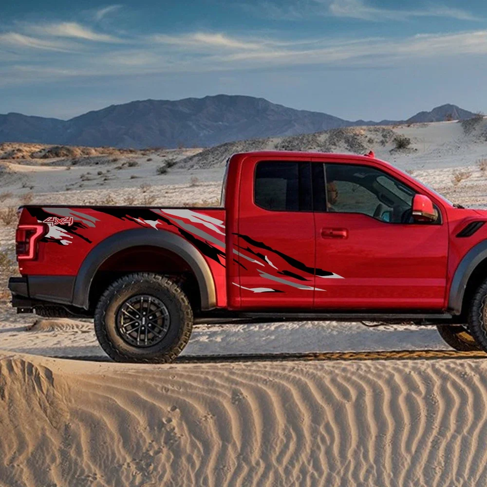 3 قطعة ملصقات السيارات لفورد رينجر رابتور بيك اب ايسوزو Dmax نيسان نافارا تويوتا هايلكس ضبط السيارات ملصق كامل ضبط الملحقات