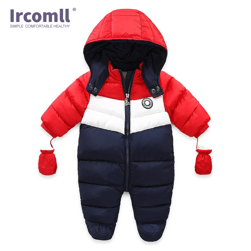 Ircomll New Fashion Baby Winter&Autumn Clothes Newborn infant Jumpsuit Inside Fleece Rompers Autumn Overalls Children Outerwear