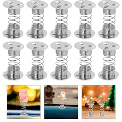 12 Pcs Bobblehead Car Spring Base Fortune Cat Metal Swing Toy Shaking Bases