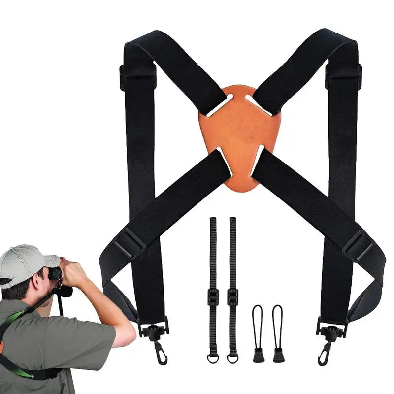 

Универсальный бинокль X-образный ремень, плечевые ремни Dua l, регулируемые плечевые ремни, нагрудный ремень для камеры