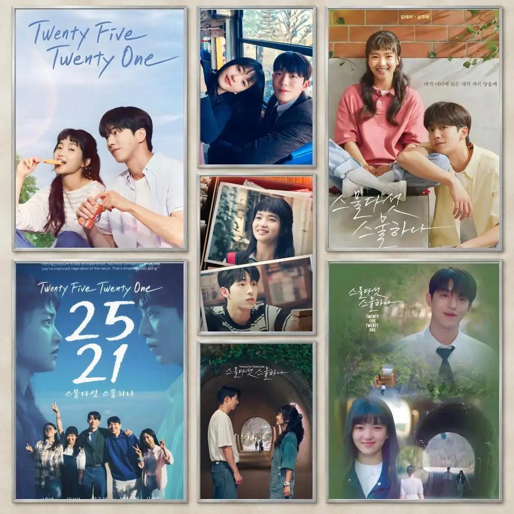 Youthful Romantic TV Series T-Twenty Five Twenty One Poster Self-Adhesive Wall Art HD Print For Dorm Teen Room Decor Gift