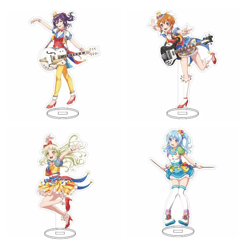 Hello, Happy World! BanG Dream! Anime Figures Kitazawa Hagumi Seta Kaoru Acrylic Stands Character Tsurumaki Kokoro Model Decor