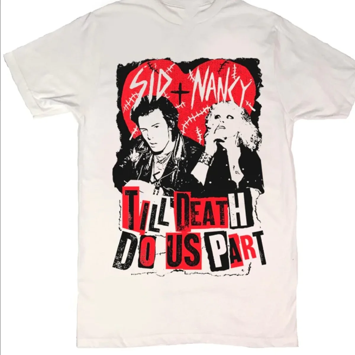 Sex Pistols band ưSid Nancy T-shirt white Short sleeve S to 345Xl 1F966