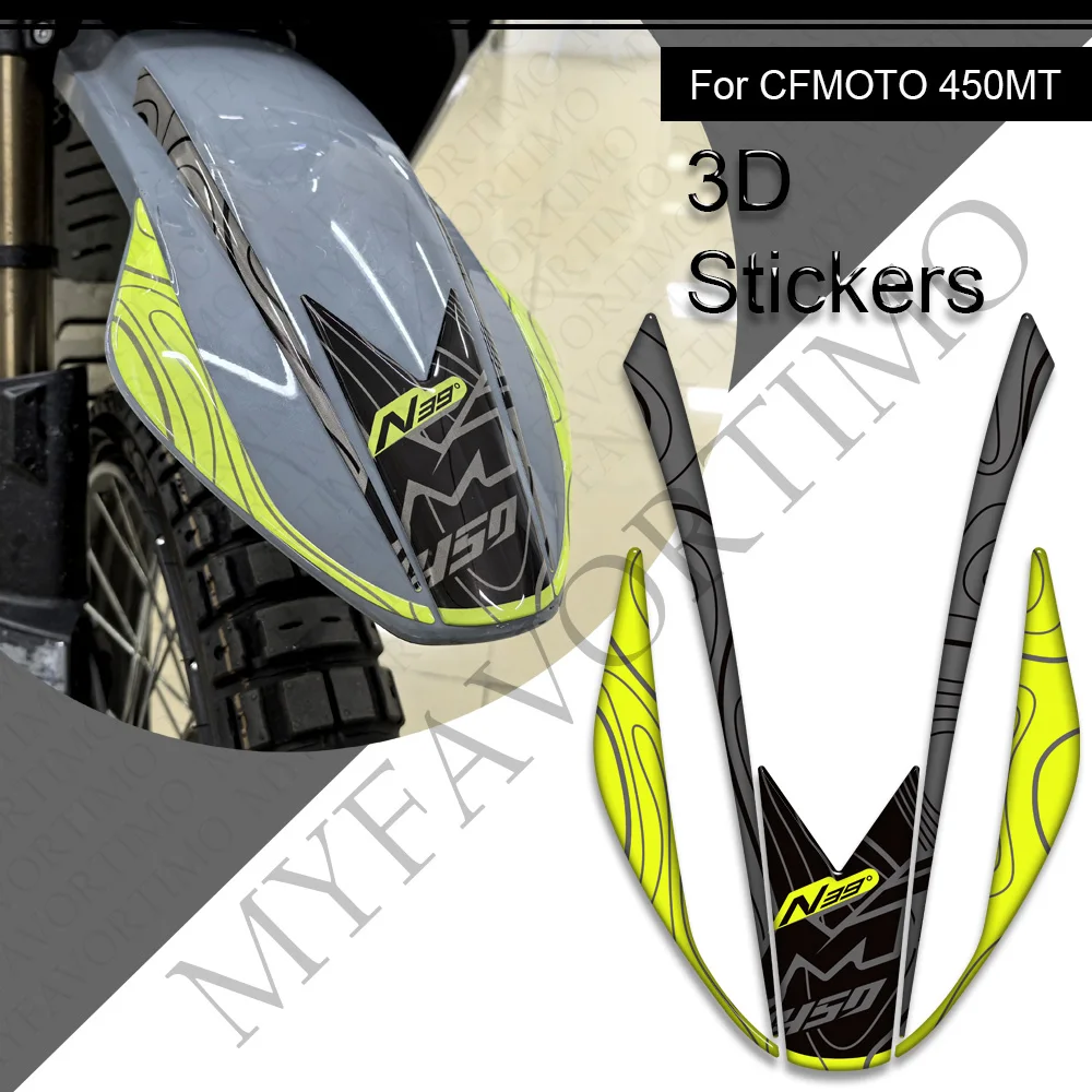 オートバイ用3Dエポキシ樹脂ステッカーキット,オートバイアクセサリー,タンクパッドプロテクター,cfmoto用デカール450mt 450 mt 450 mt