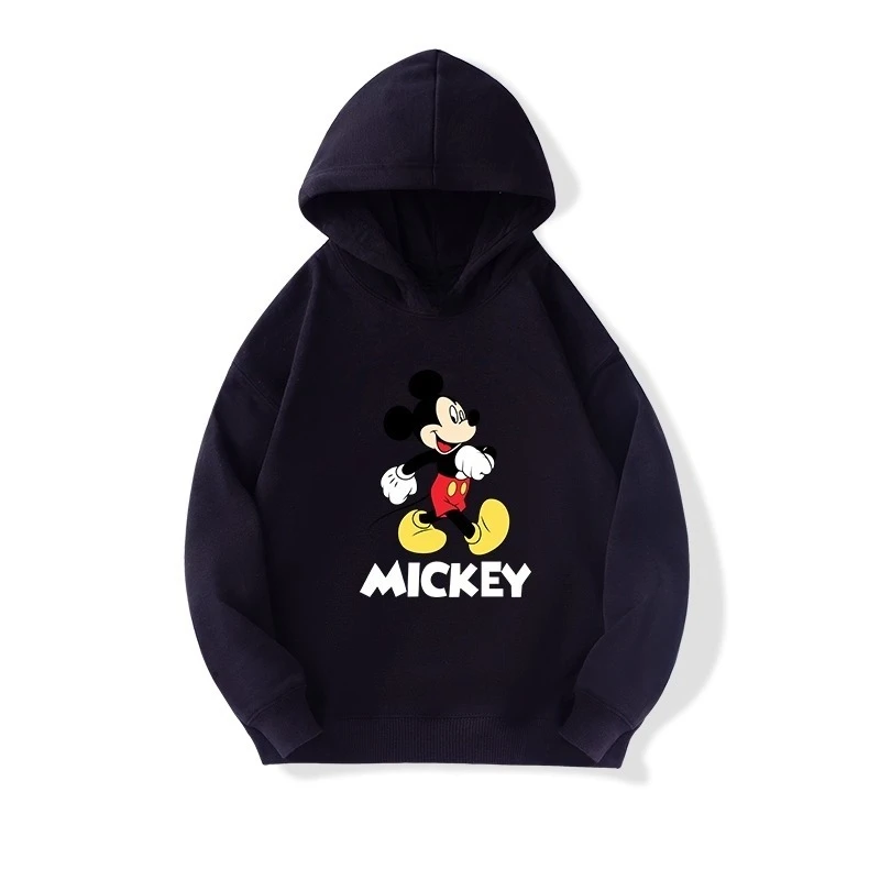 Sonalized Mickey Mouse Otoño e Invierno Sudadera con capucha de manga larga para niños, Ideal para disfraces de fiesta de Navidad