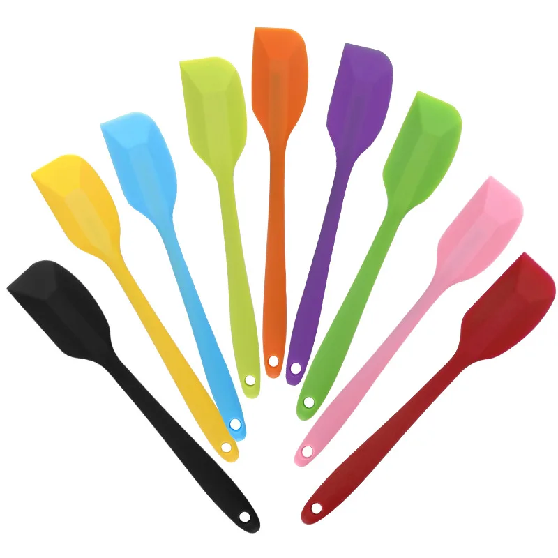 6/3PCS 21cm Silicone Integrated Scraper Cake Cream Spatula Kitchen Baking Tool