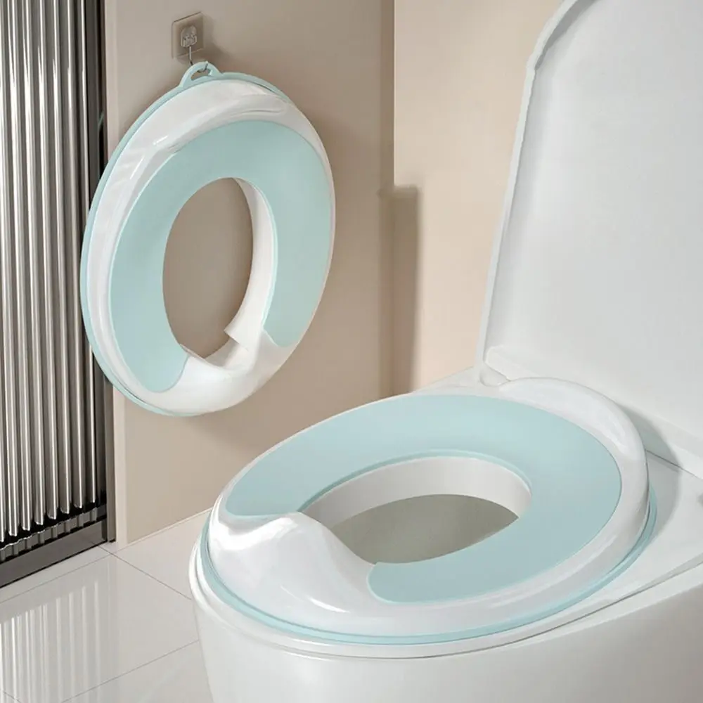 

Splash-proof Children's Toilet Seat Easy to Wash Anti-slip Baby Toilet Seat Household Auxiliary Training Toilet Seat Gasket