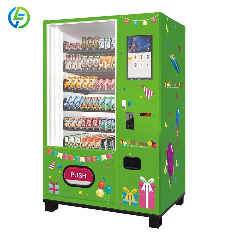 FL Customized Robust Frame Snack and Beverage Vending Machine Simple Maintenance for Community Service Center