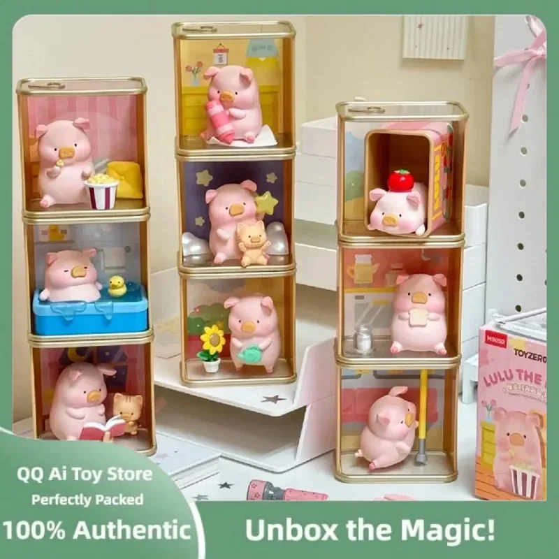 

Original Lulu The Piggy Cozy Time Series Blind Box Lulu Piggy Anime Figure Doll Mystery Box Model Kawaii Lulu Toy Surprise Gift