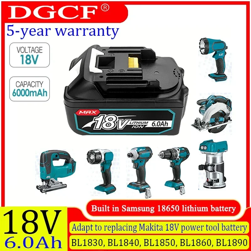 BL1860 สําหรับ Makita 18V แบตเตอรี่ 18650 Lithium-ion Cell เหมาะสําหรับเครื่องมือไฟฟ้า Makita BL1830 BL1840 LXT400