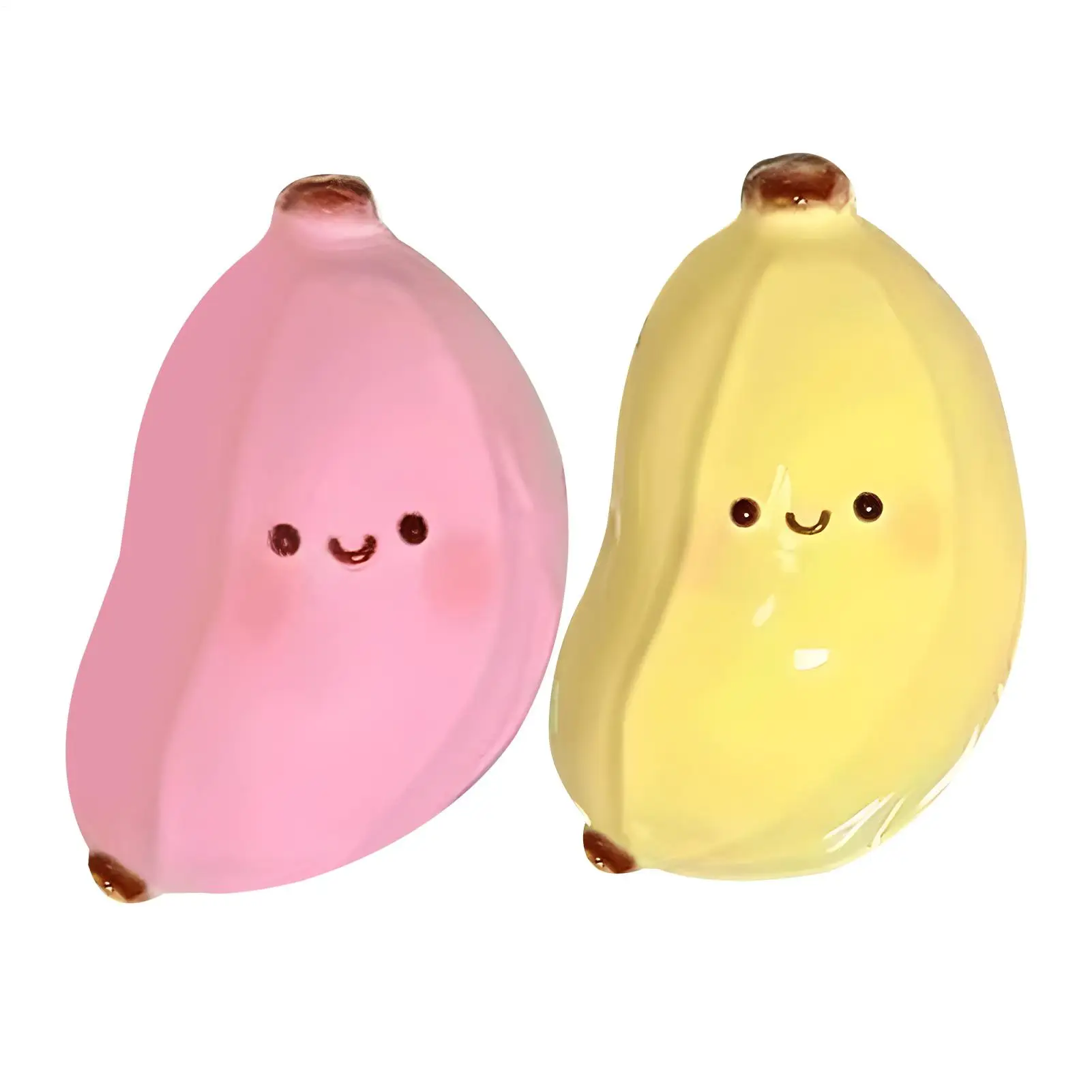 1pc Soft Banana Squeeze Toys Cute Stress Relief Fidget Sensory Toys For Kids Adults Soft Fake Food Prank Gift For Birthday