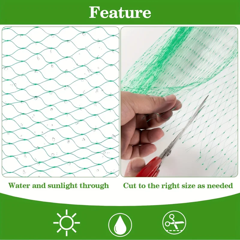 1pc Garden Netting and Bird Protection, for Vegetables Plants Flower And Fruit Trees, Trellis Gird Pest Fencing Net Stops,