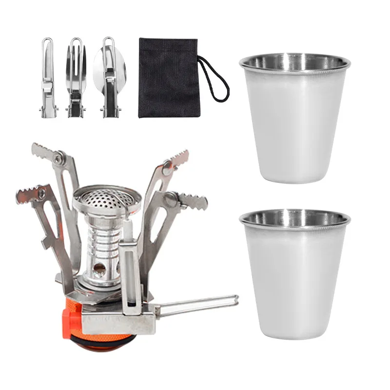 Outdoor Portable Camping Cookware Set-Picnic Cookware Multifunctional Tableware Suitable For Camping Trips