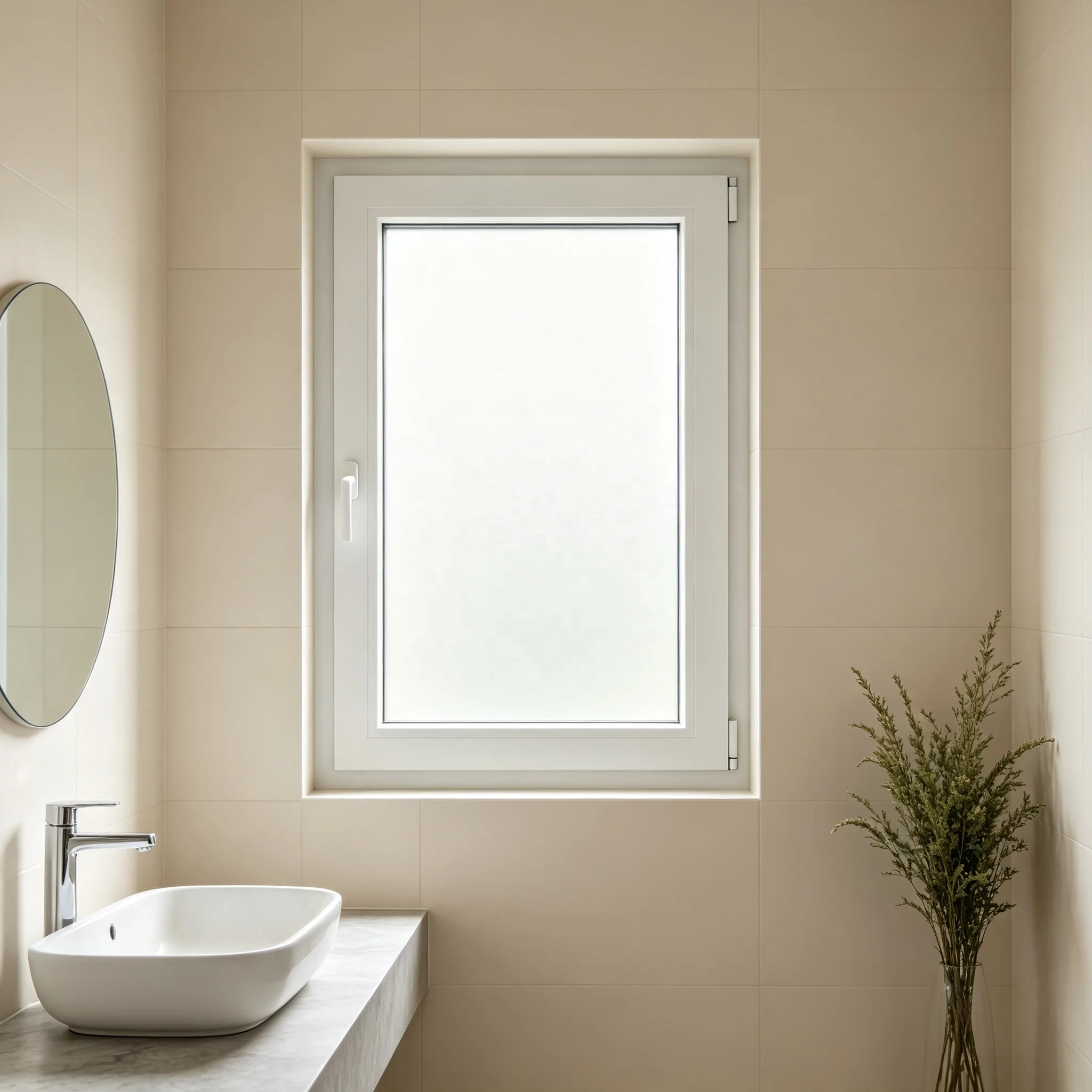 Minimalist Style Bathroom Rust Proof Hinged Window Affordable Aluminum Frame Glass Windows Wear Resistant Casement Windows
