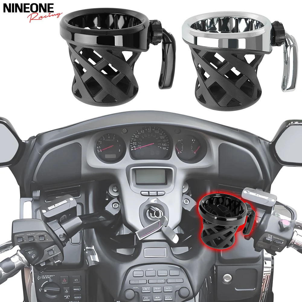 

Passenger Water Bottle Holder Drink Cup Bracket For Goldwing GL1800 VTX1300/1800 Sportster Pan America R nineT Water Cup Holder