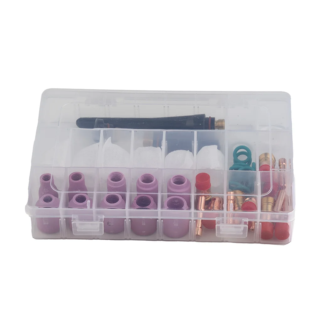 

Upgrade Your TIG Welding Torch with this Comprehensive 49pcs Set Including Heat Glass Cups and Alumina Nozzles