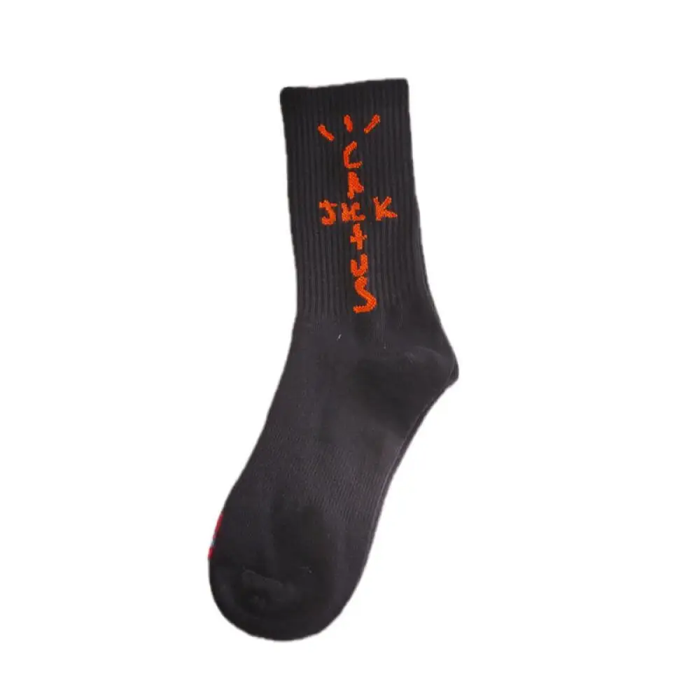 Fashionable Brand AJ1 Barb Travis Scott Co-branded Multicolor TS Ankle Socks Unisex Stylish Casual Mid-calf Sports Hosiery