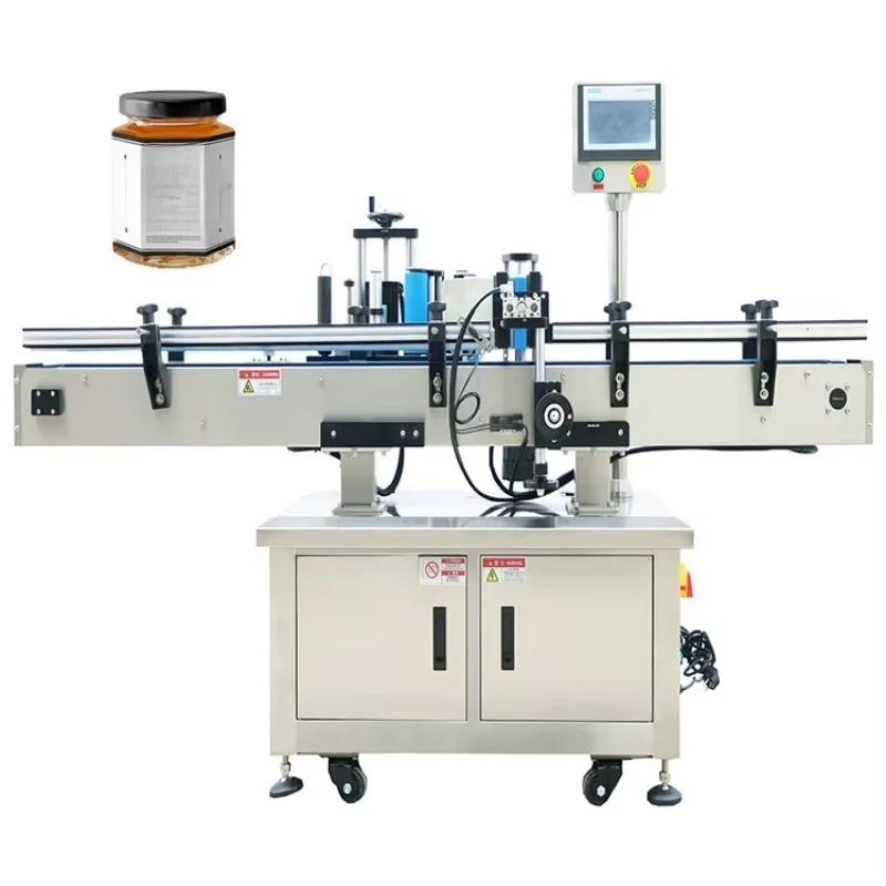 Customized High‑efficiency Automatic Sticker Label Applicator Machine High Precision Bottle Jar Can Labeling Equipment