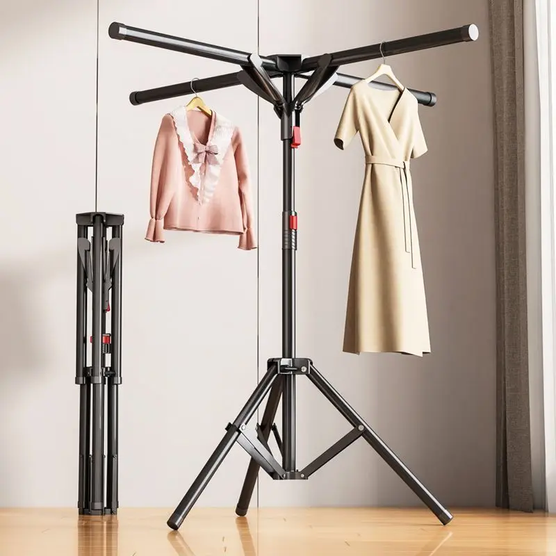 Umbrella-type Simple Folding Mobile Clothes Drying Rack Retractable Floor-standing Indoor and Outdoor Home Balcony Drying Quilt