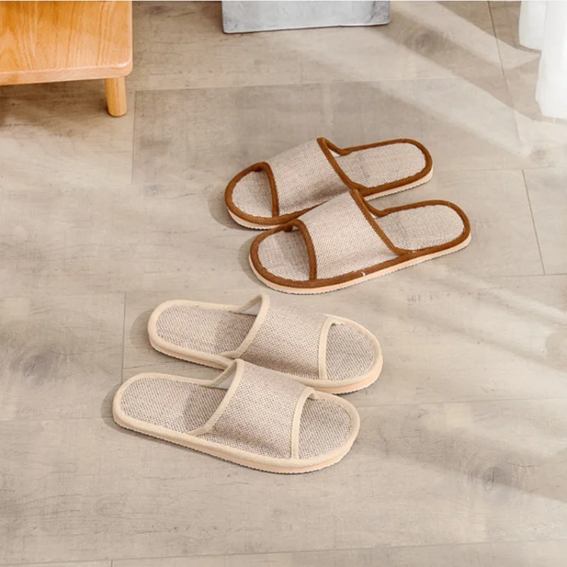 2026 Summer Women Men Couple Slippers Home Indoor Comfortable Non-Slip Flats Women's Sandals Casual Breathable Shoes for Man view 3