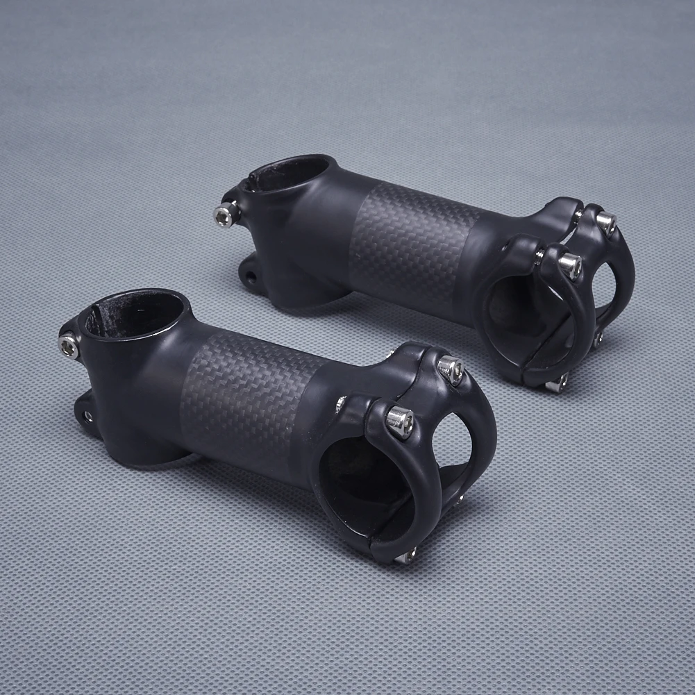 Bike Stem 31.8mm Handlebar Carbon+Aluminium Alloy Bicycle Stem 6/17 Degrees 60/70/80/90/100/110/120mm 3K Matte