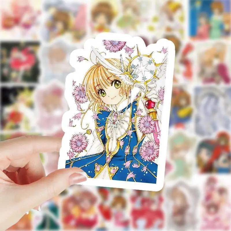 Kinomoto Sakura Sticker Anime Datdouji Tomoyo Cerberus Stationery Stickers Cartoon Handbook Water Proof Student School Supplies