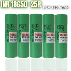 Lithium Ion Battery INR 18650 25R 2500 mAh 20A for Samsung 25R High Current 3.7V