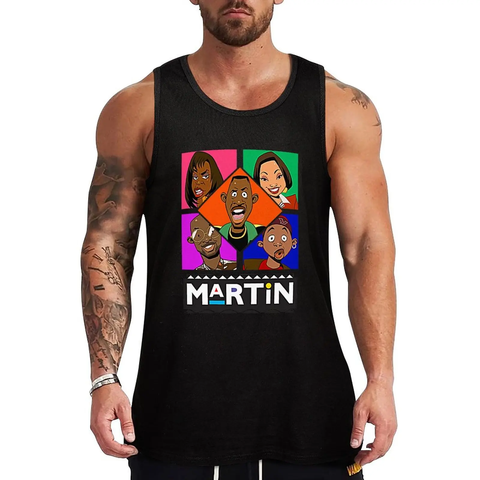 

This is Martin show tv T-Shirt Tank Top bodybuilding t shirt gym clothes for man Muscle fit