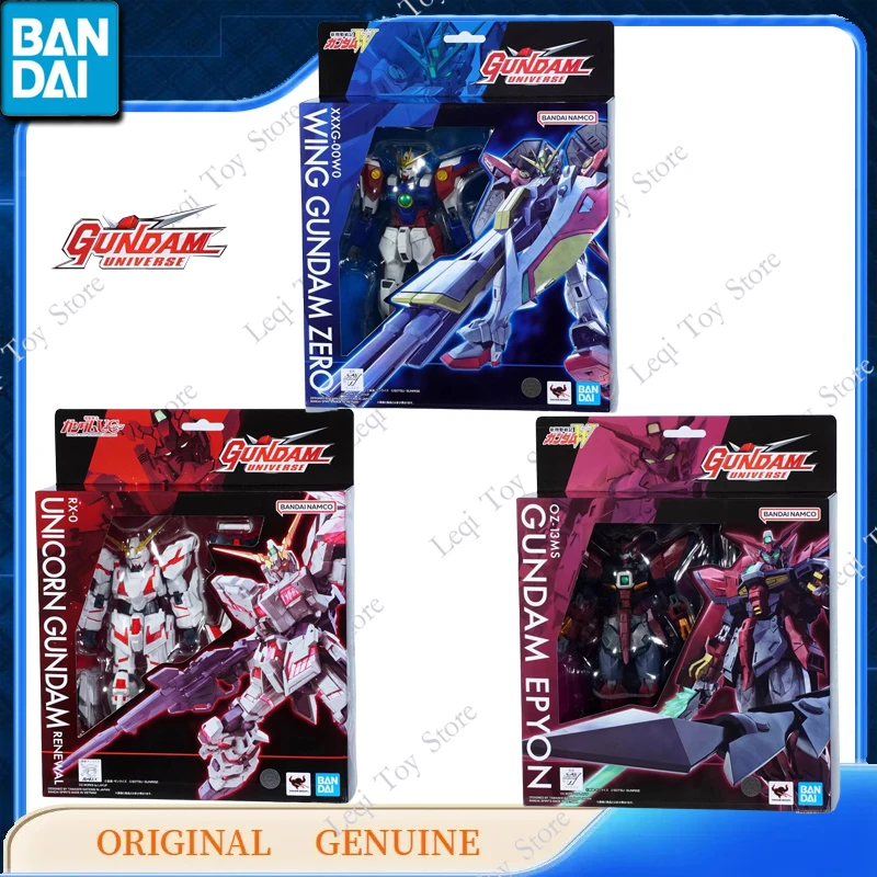 Bandai Echt GU GUNDAM UNIVERSE OZ-13MS EPYON RX-0 EENHOORN XXXG-00W0 WING GUNDAM ZREO Action Anime Figuren Speelgoed Model Ornamenten